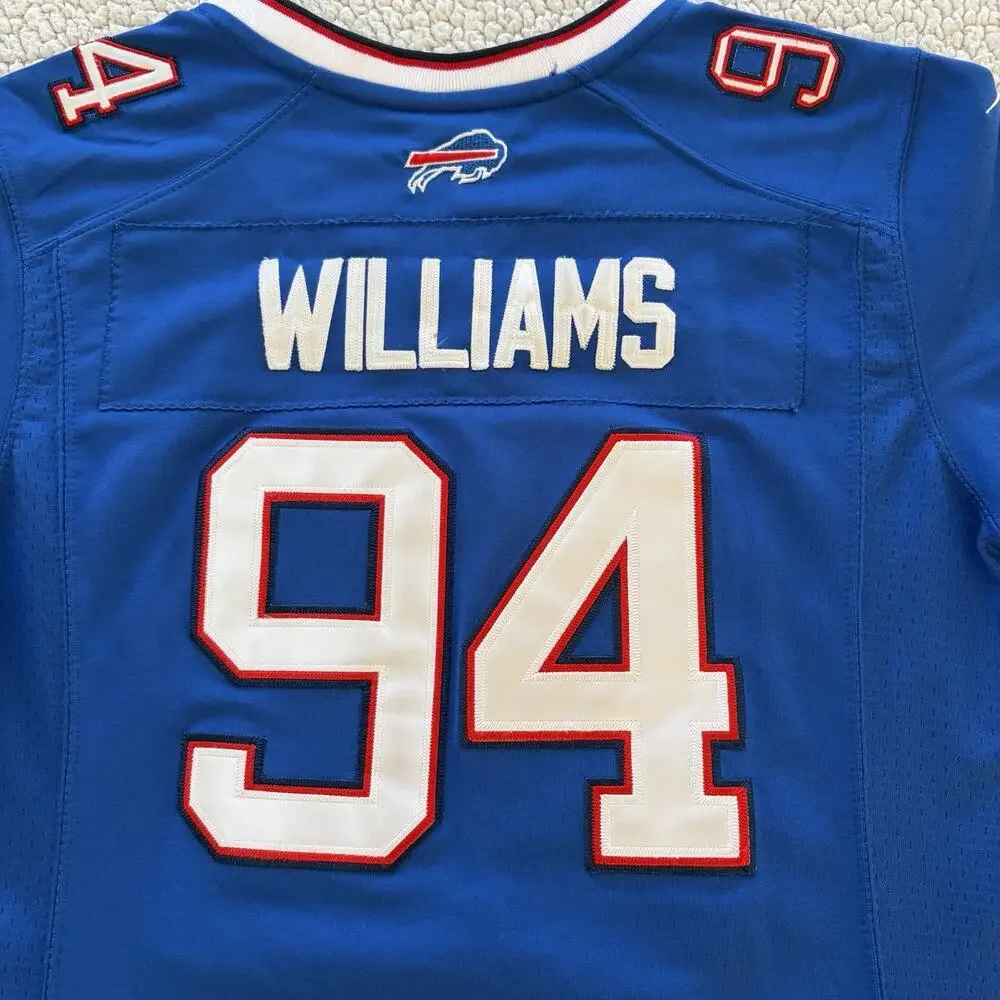 Buffalo Bills Mario Williams 94 Nike On Field NFL‎ Jersey Size L Blue